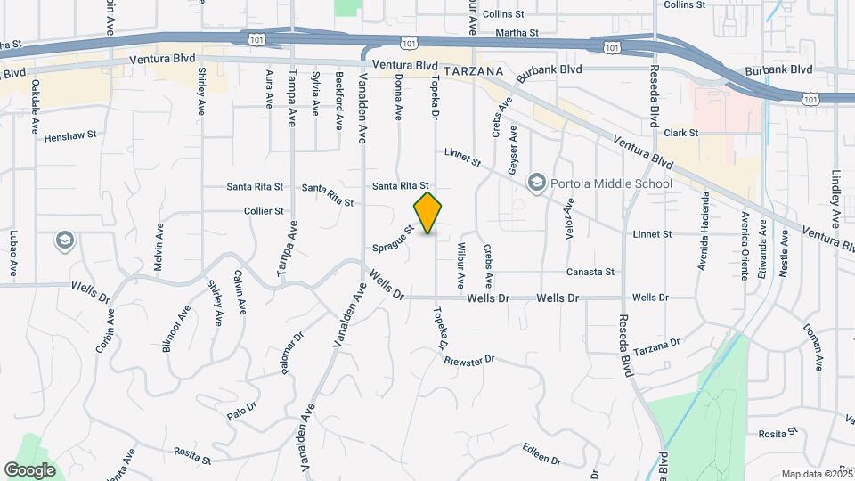 5225 Topeka Dr Map and Location Details