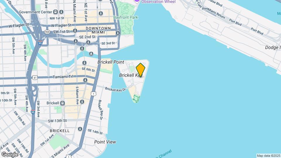 520 Brickell Key Dr Map and Location Details