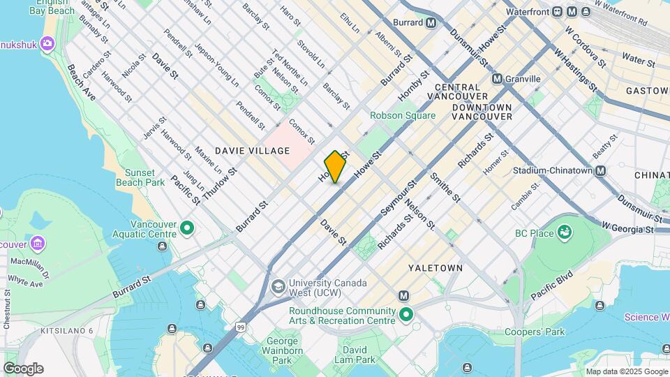 1125 Howe St Map and Location Details