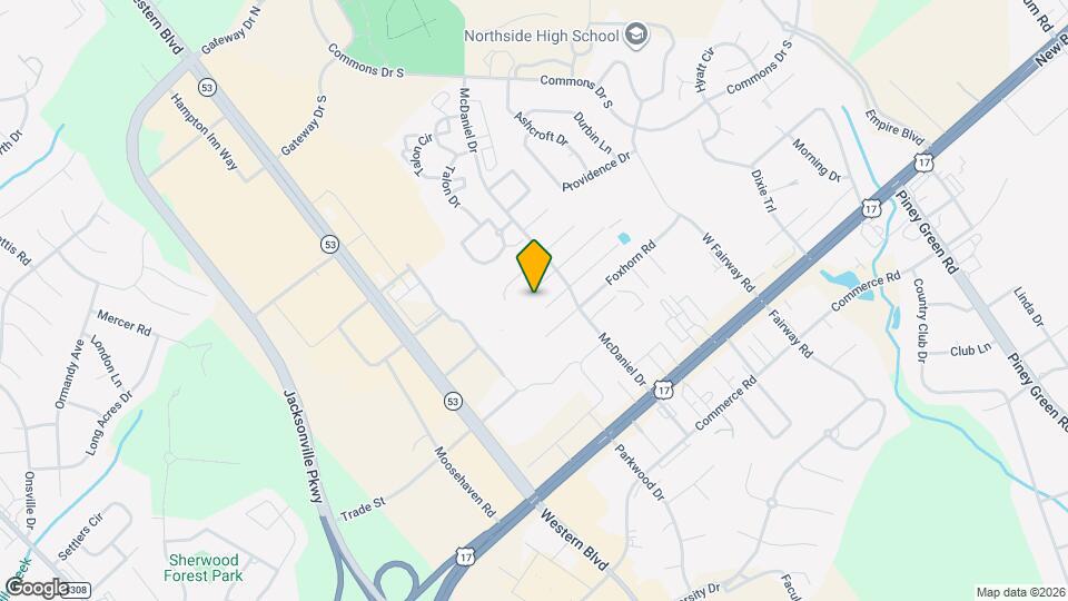 2036 W Windgate Ct Map and Location Details