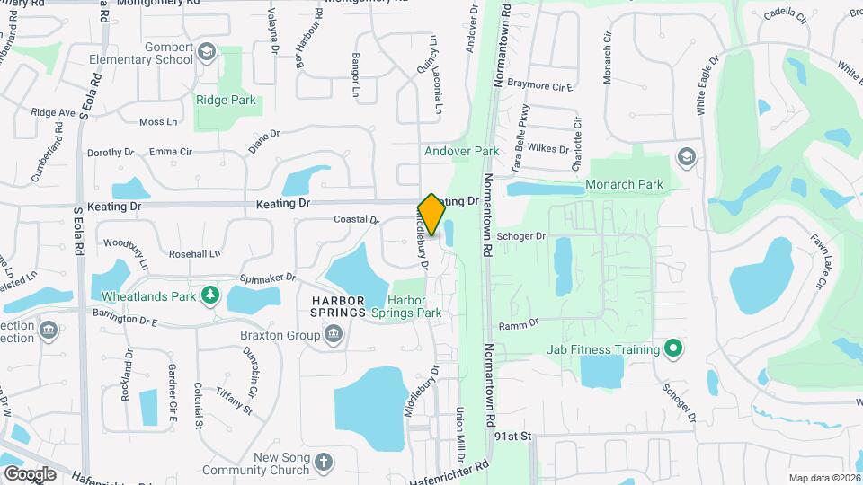 1770 Middlebury Dr Map and Location Details