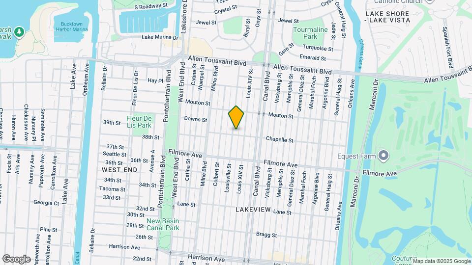 6803 Louisville St Map and Location Details