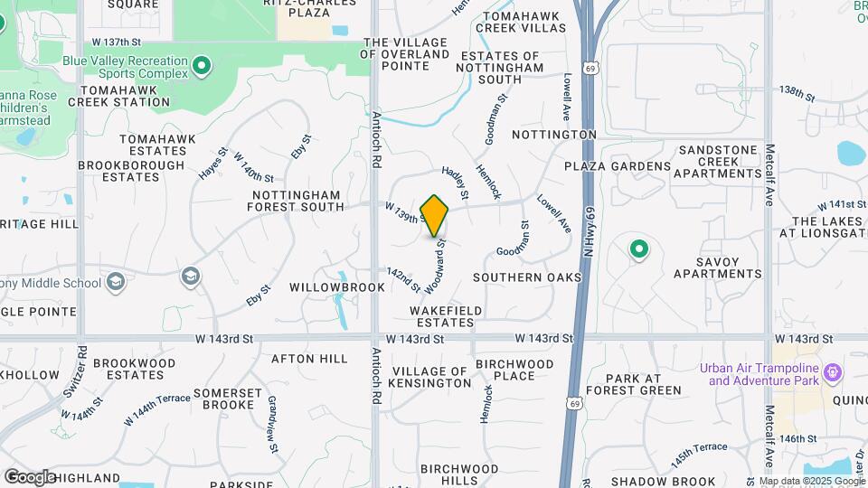14106 Woodward St Map and Location Details
