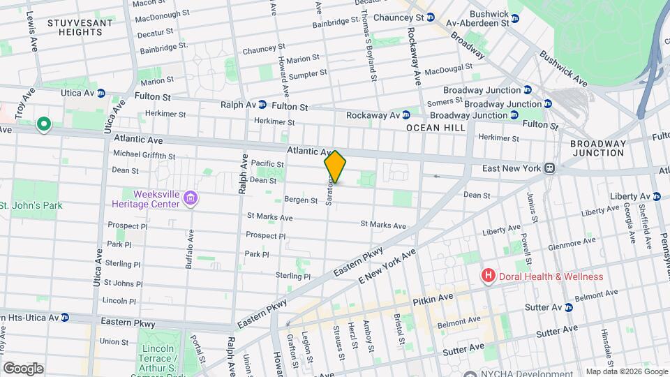 2150 Dean St Mapa y Detalles de la Ubicación