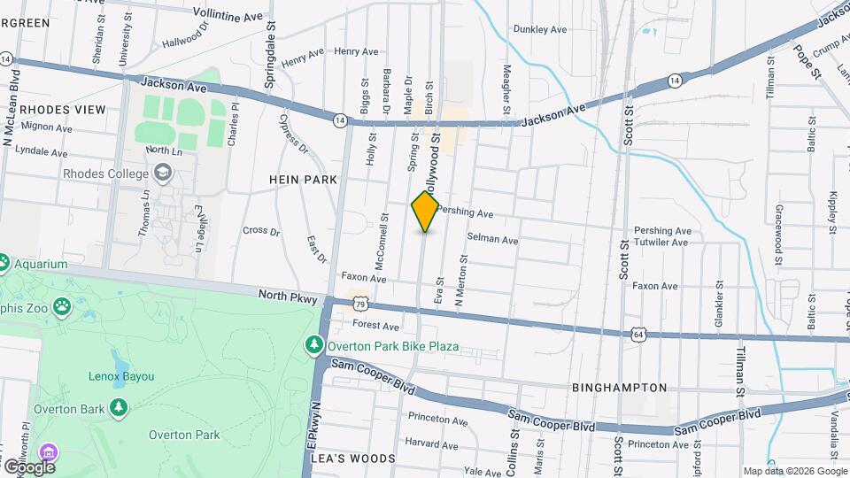 652 N Hollywood St Map and Location Details