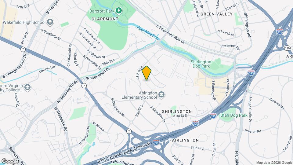 2817 S Woodrow St Map and Location Details