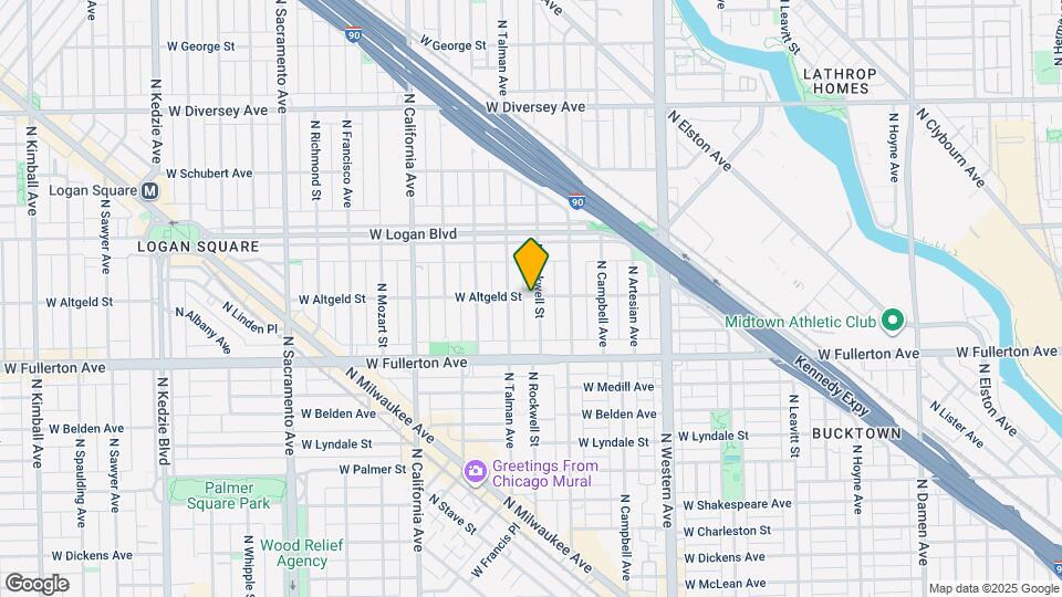 2602 W Altgeld St Map and Location Details