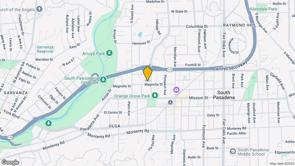 653-657 Orange Grove Ave Map and Location Details