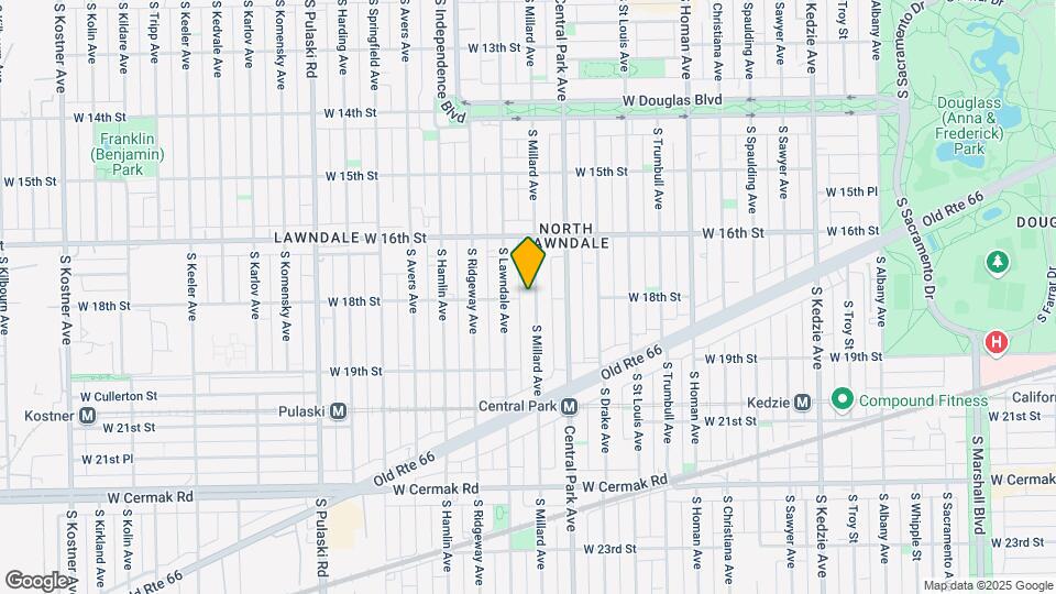 1660 S Millard Ave Map and Location Details