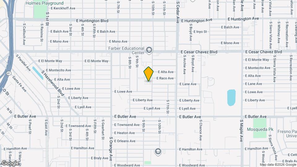 3139 E Lyell Ave Mapa y Detalles de la Ubicación