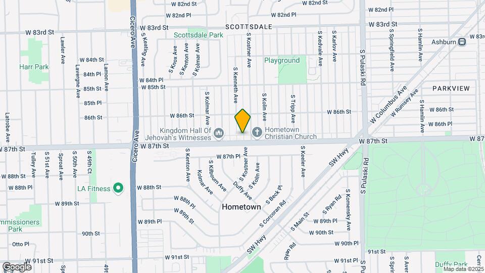 4416-4420 W 87th St Mapa y Detalles de la Ubicación