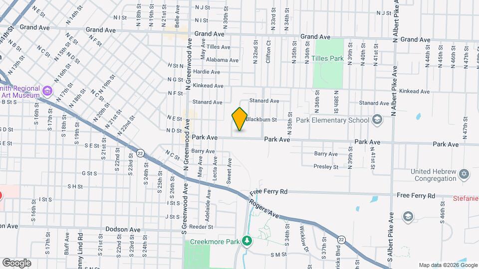 3101 Park Ave Map and Location Details