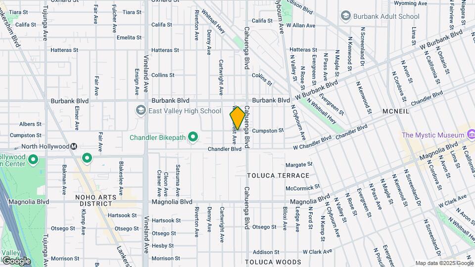 5440 Willow Crest Ave Map and Location Details