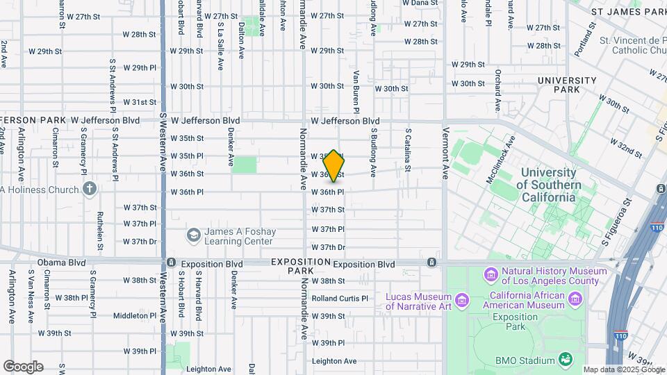 1333 W. 36th Pl. Map and Location Details