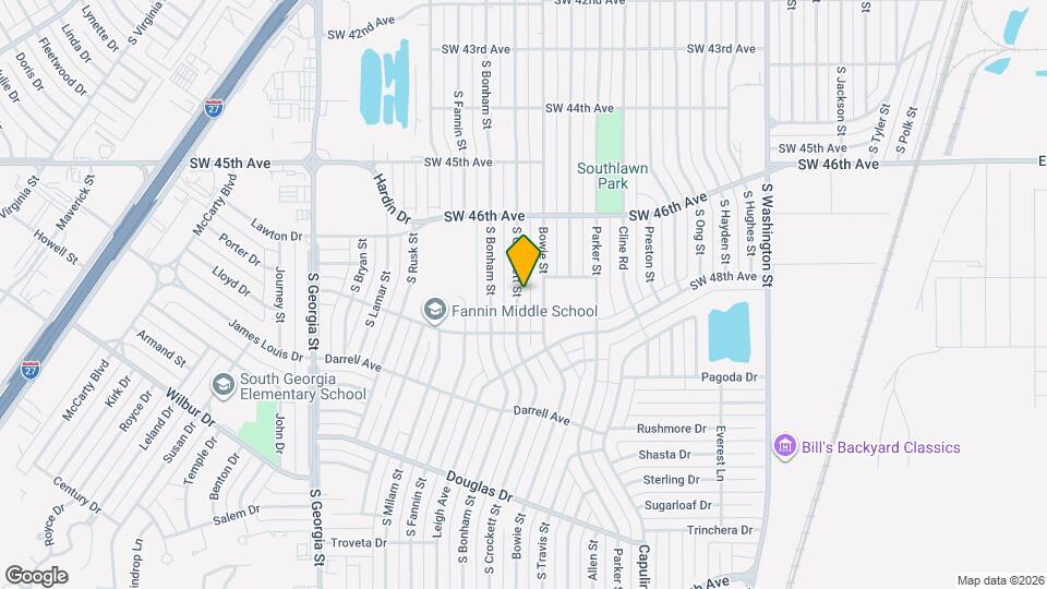 4635 S Crockett St Map and Location Details