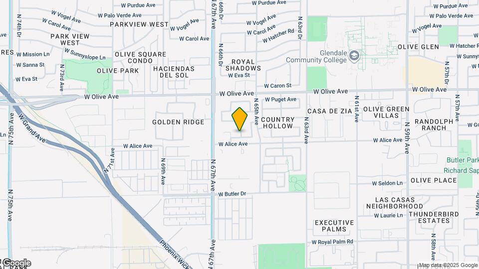 6604 W Lawrence Ln Map and Location Details