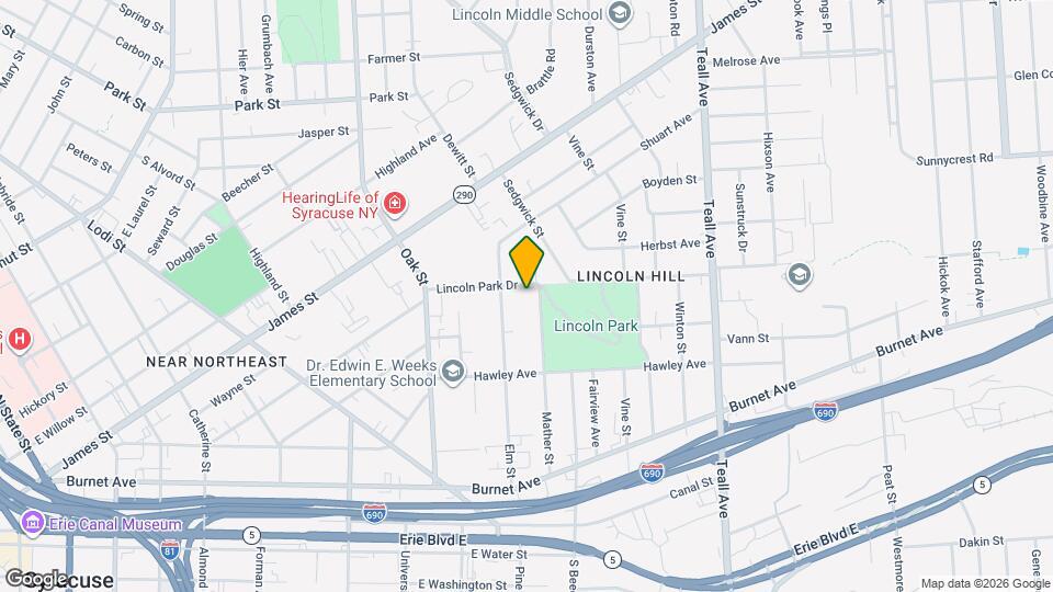 210 Lincoln Park Dr Map and Location Details