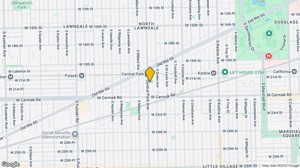 2115 S Central Park Ave, Unit Unit 2 Map and Location Details