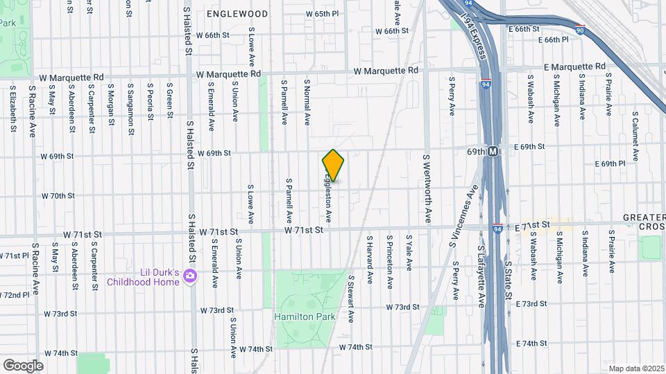 6957 S Eggleston Ave Mapa y Detalles de la Ubicación