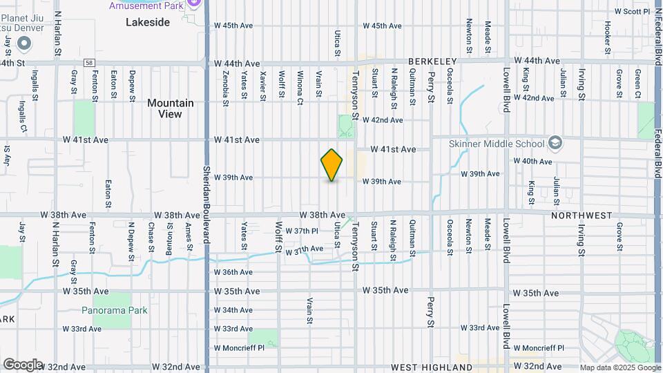 3877 Utica St Map and Location Details
