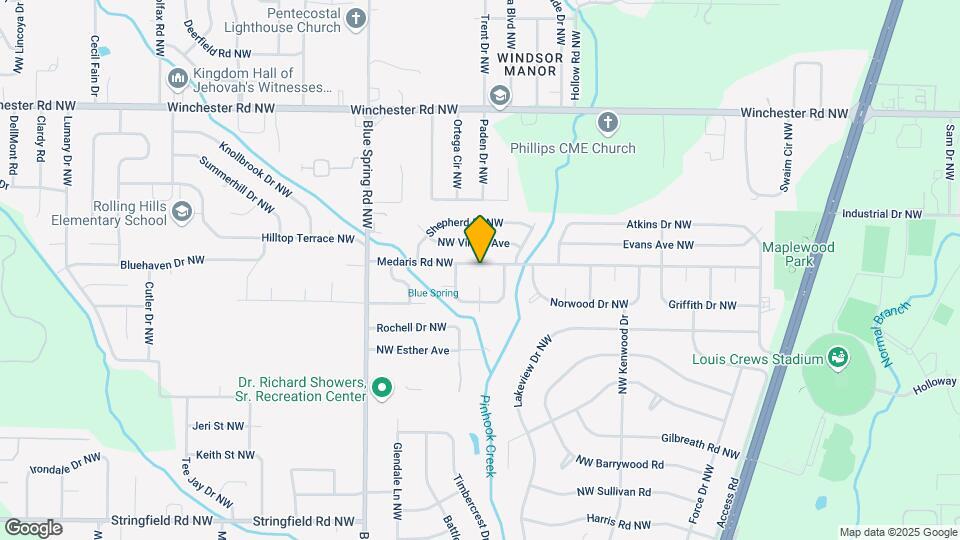 2407 Medaris Rd NW Mapa y Detalles de la Ubicación