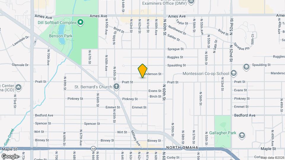 6110 Pratt St Map and Location Details