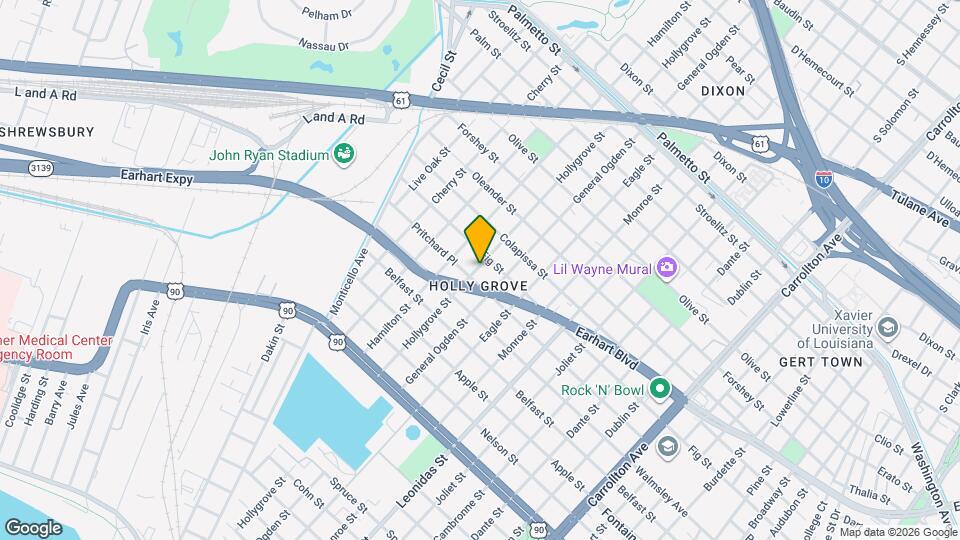 2915 Hollygrove St Map and Location Details