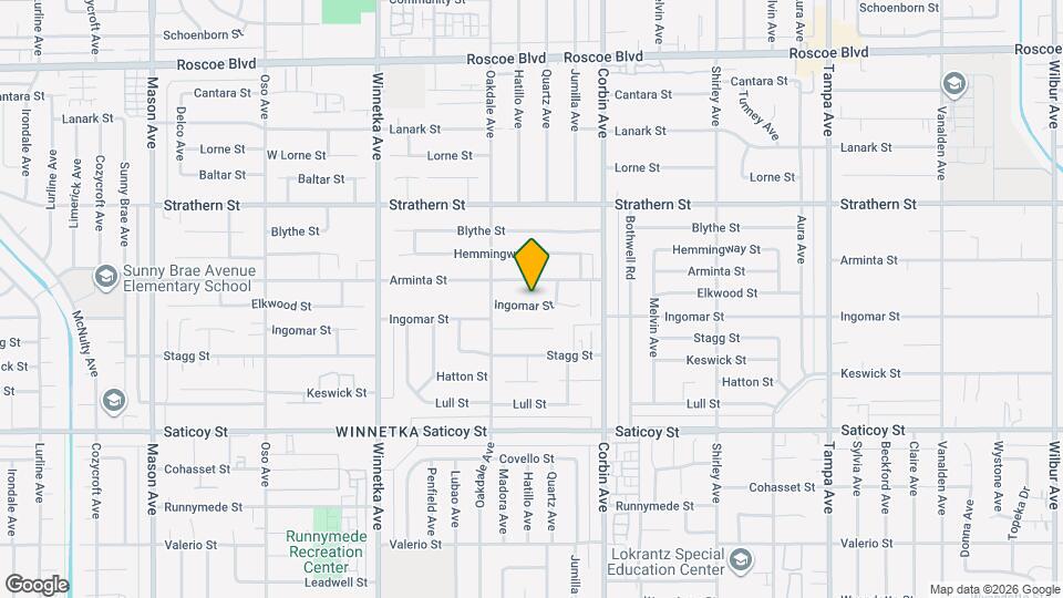 19821 Ingomar St Map and Location Details