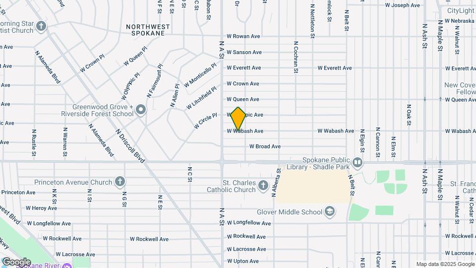 2811 W Wabash Ave Map and Location Details