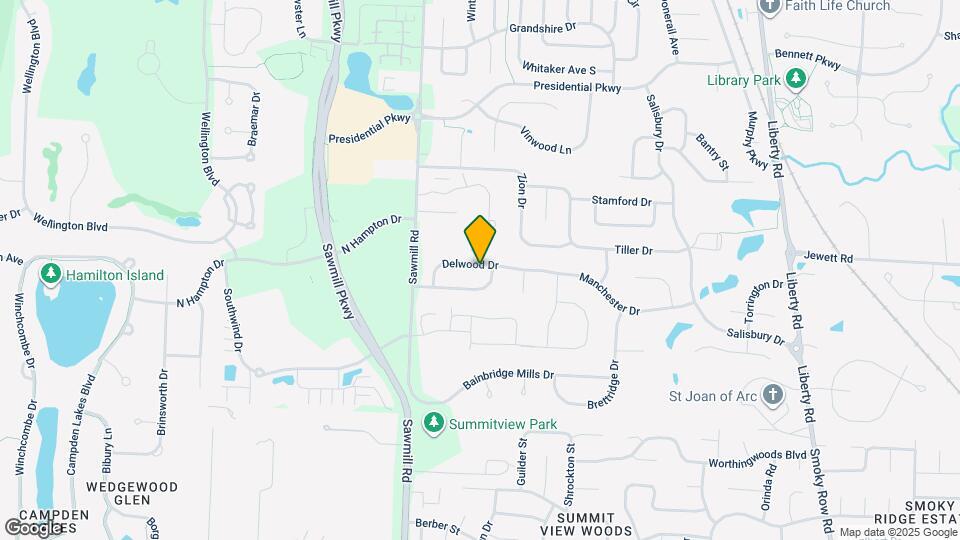 3825 Delwood Dr Map and Location Details