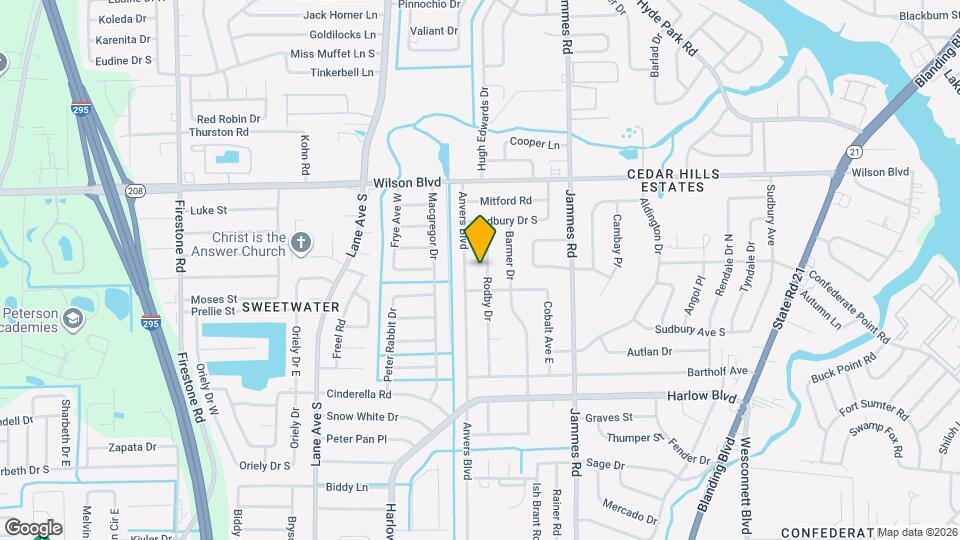 3812 Rodby Dr Map and Location Details