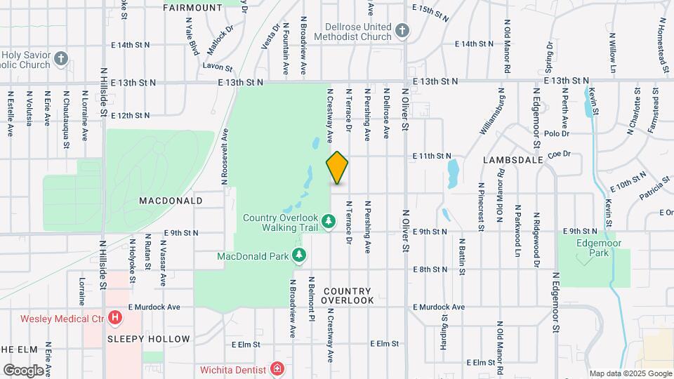 1102 N Crestway St Map and Location Details