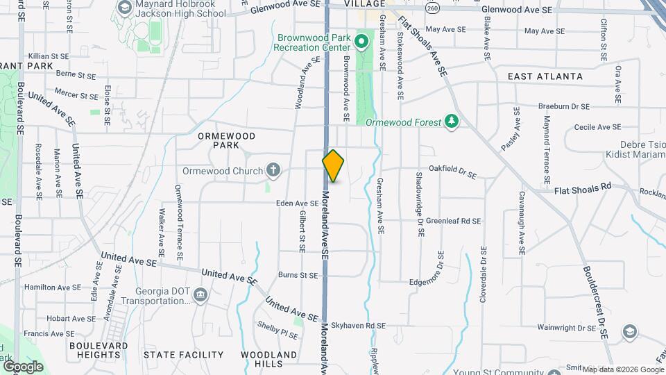 866 Moreland Ave SE, Unit 2 Map and Location Details