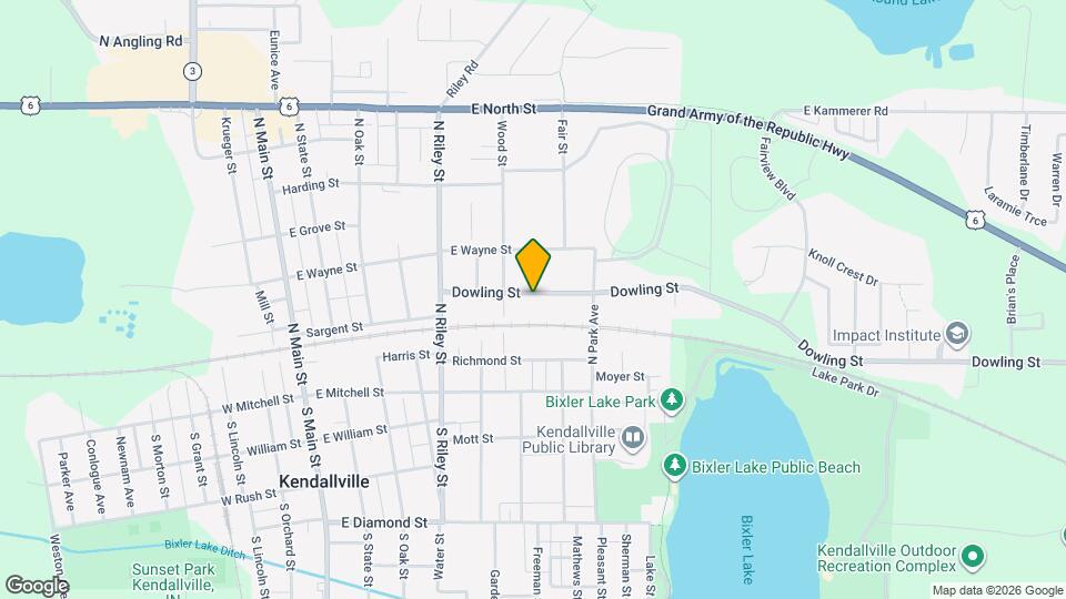 628 Dowling St Map and Location Details