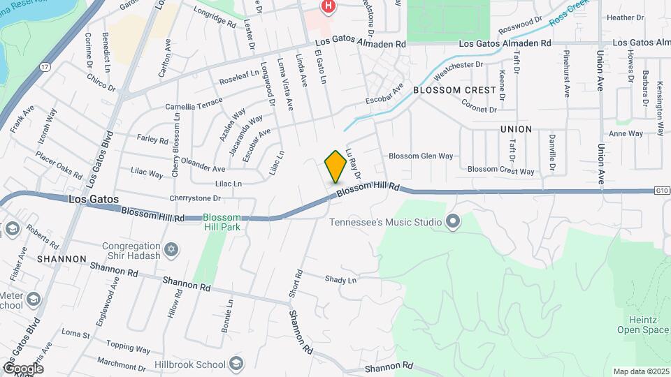 15895 Blossom Hill Rd Map and Location Details