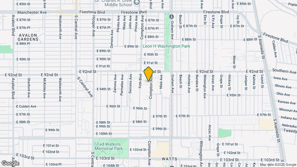 9319 Compton Ave Map and Location Details