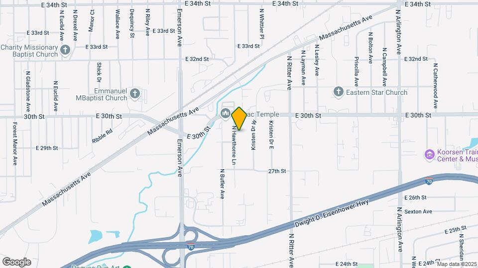 2901 N Hawthorne Ln Map and Location Details