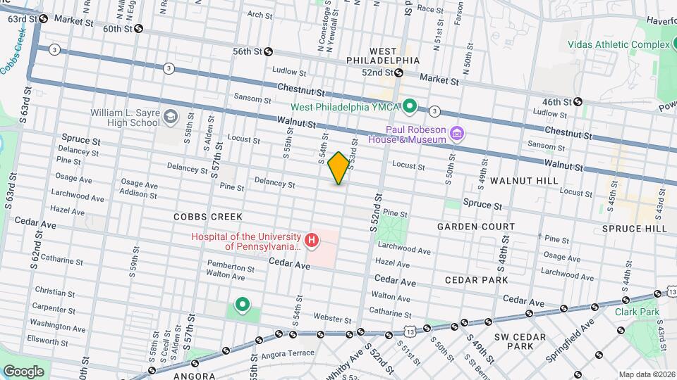 5315 Delancey St Map and Location Details