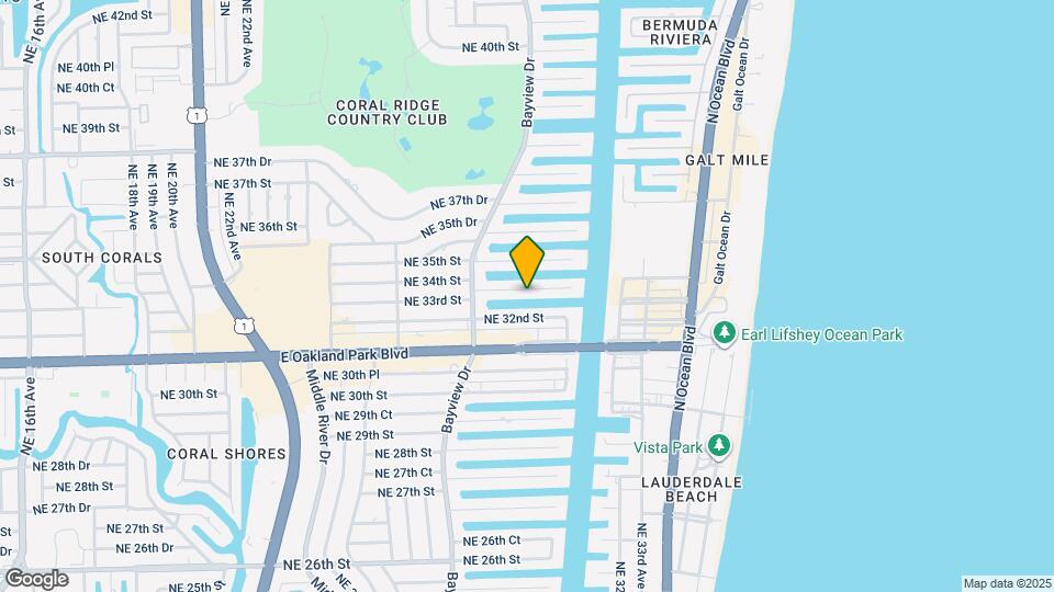 2840 NE 33rd Ct Map and Location Details