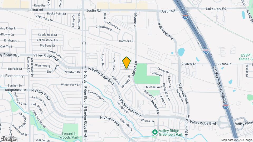 1316 Pelham Ln Mapa y Detalles de la Ubicación