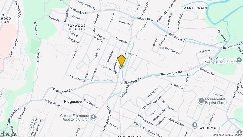 912 Tunnel Blvd Map and Location Details