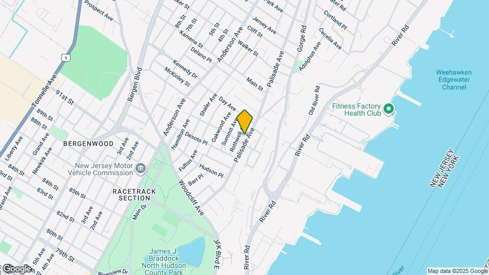 161 Palisade Ave, Unit Ground and 1st Floor Map and Location Details