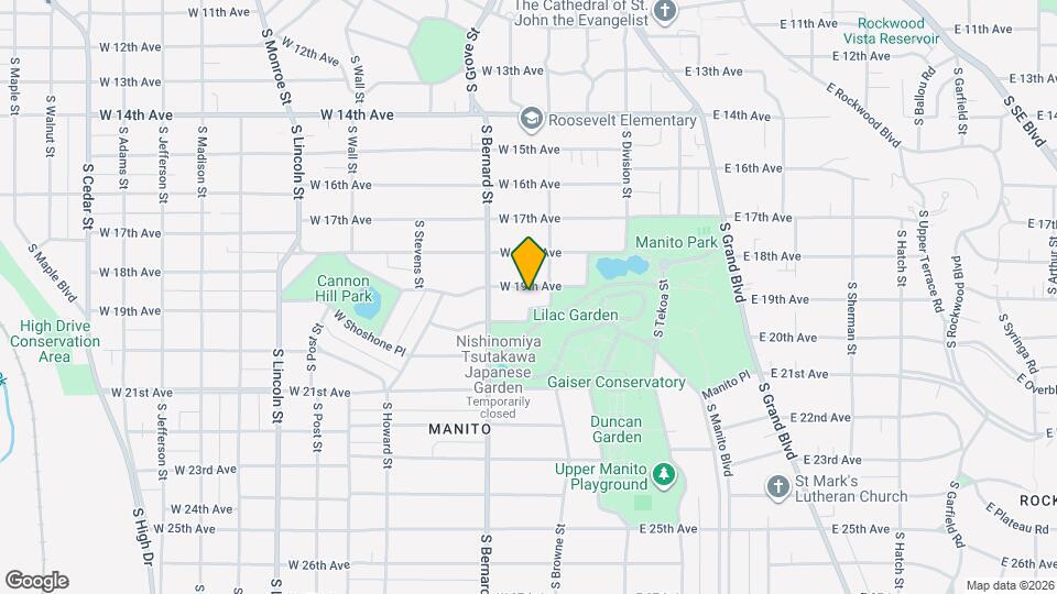 215 W 19th Ave Map and Location Details