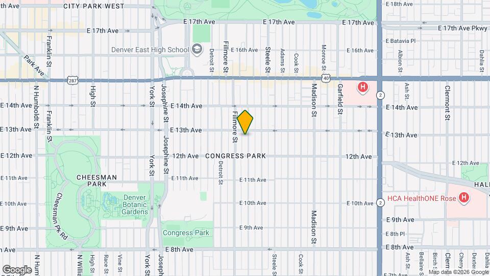 1263 Milwaukee St Map and Location Details