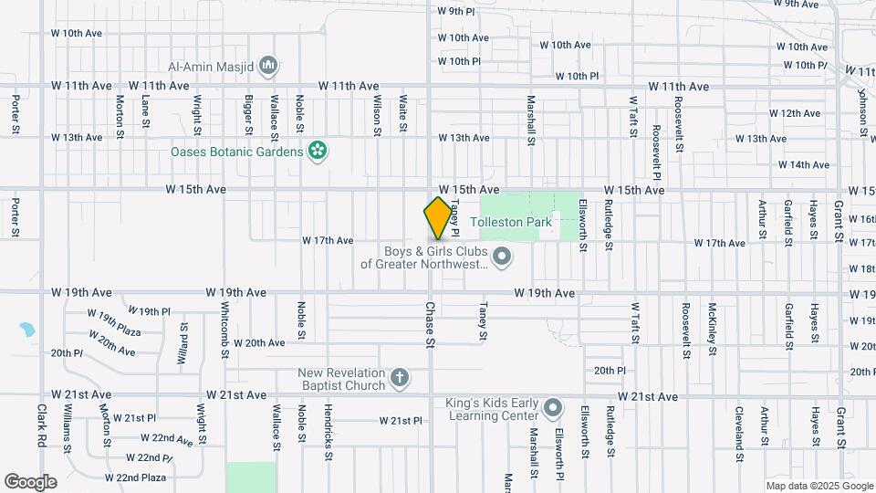 1701 Chase St Map and Location Details