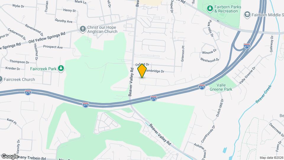 Redwood Fairborn Beaver Valley Road Map and Location Details