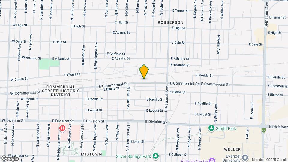 1033 E Commercial St Map and Location Details