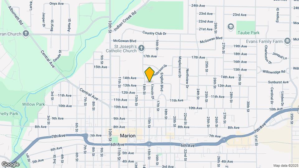 1580 13th Ave Mapa y Detalles de la Ubicación
