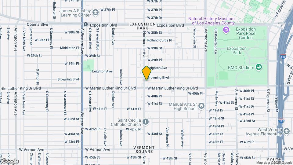 3988 S. Normandie Avenue Mapa y Detalles de la Ubicación