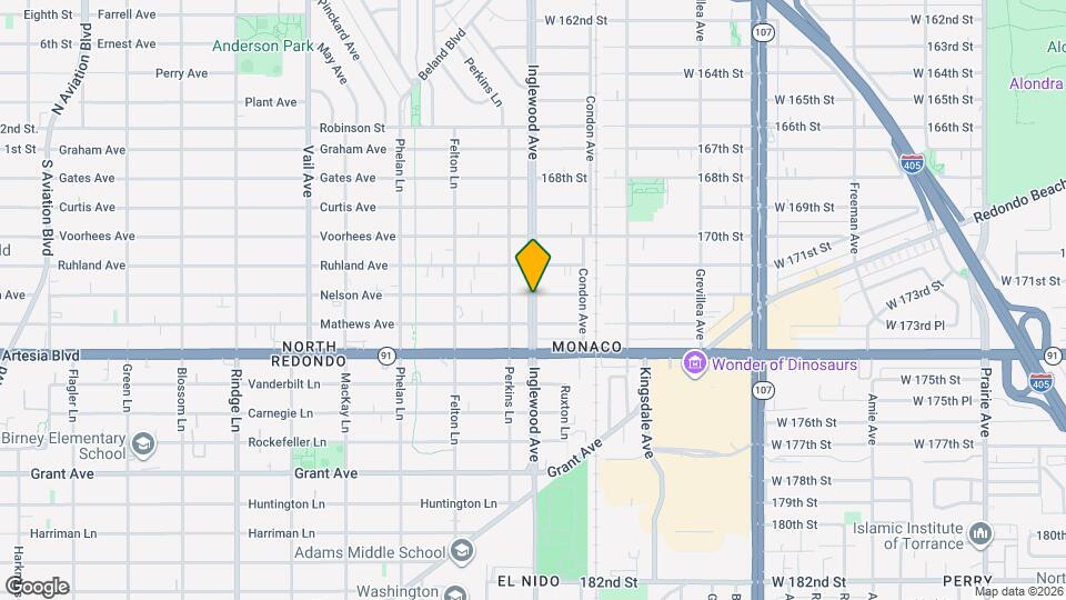 17202 Inglewood Ave Map and Location Details